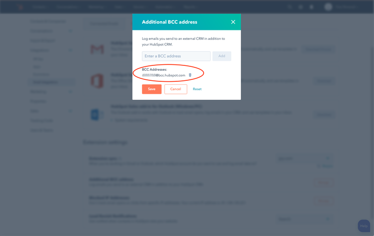 Add Historic Email To HubSpot